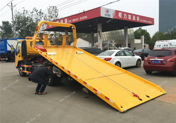 江淮駿鈴平板一拖二清障車(chē)
